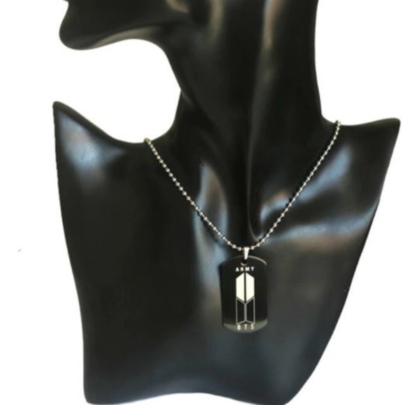 BTS 21 ARMY LOGO KPOP Bangtan Boys Pendant Letter Necklace Silver Color… - Picture 2 of 16